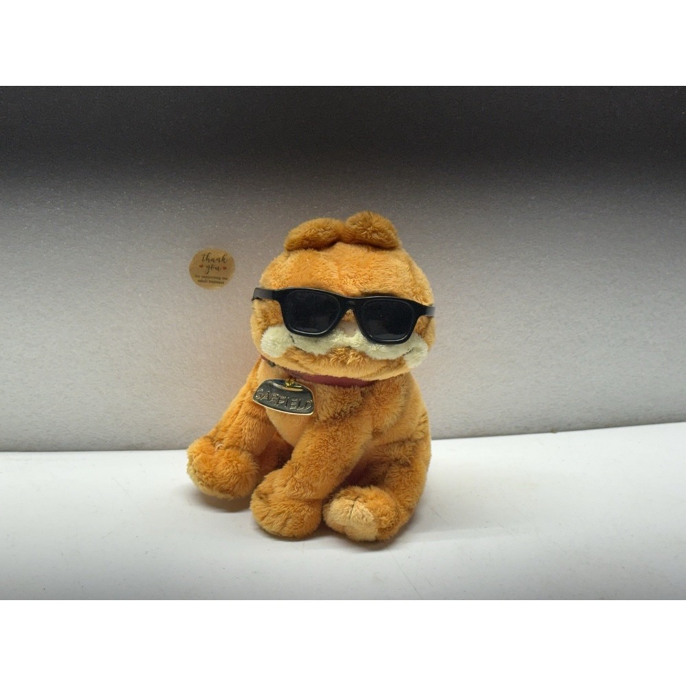 TY Beanie Baby Cool Cat‎ Garfield  Sunglasses Stuffed Animal Plush 2004 No Tag